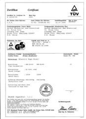 GS Certificate-3 certificate from Zhejiang Kaixun Mechanical and Electrical Co., Ltd.