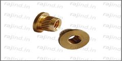 Round Golden Threaded Brass Inserts, Packaging Type: Packet Shape Round Color Golden Material Brass Packaging Type - Image 3