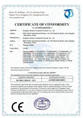 CE Certificate certificate from Qingdao Jinhexin Industrial Products Co., Ltd.