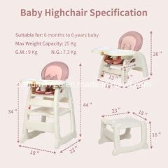 Multi-Fuction Baby High Chair Child Chair - Image 6