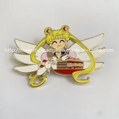 Customized Gold Plated Sailor Moon Pin Material Alloy Style Creative Trademark None Color Any Colors Specification SGS HS Code 7117190000 - Image 4