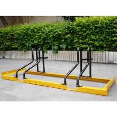 Floor Mounted Durable Modern 2 Bikes Carbon Parking E Bike Stand - Image 5