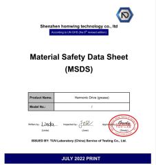 MSDS certificate from Shenzhen Homwing Technology Co., Ltd.