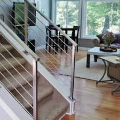 Floral Stairs Mild Steel Railing, For Home Color Black Design Floral Position Stairs Material Mild Steel Usage/Application - Image 3