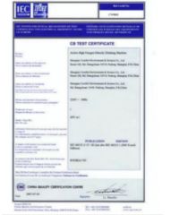 CE certificate certificate from Foshan Yaoxing Electric Appliance Co., Ltd