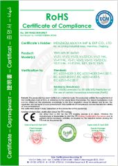 WIFI WITH RF SWITCH certificate from Wenzhou Mvava Electrical Technology Co.,Ltd