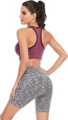 Biker Shorts Women Workout Shorts with Pockets High Waisted Yoga Wear Running Gym Compression Shorts Sports Wear Apparel Clothes Low MOQ Low Factory Price - Mingteng Clothing Factory Ltd.