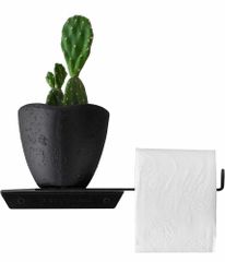 Iron Toilet Tissue Paper Holders Color Black Construction Type Unibody Mounting Type Wall Mounted Finish Matt, Sleek Matte - Image 1