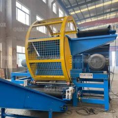 Rubber Tire Shredding / Tyre Recycling Machine Size 20cbm Voltage 380V Motor 22kw*2 Weight 4500kg Trademark OULI VFD Custom-Made - Image 3