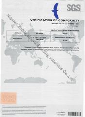 SGS certificate for fire resistance certificate of Xiamen Zhongjingtai Building Materials Co., Ltd. – certificate photo, supplier certificates section