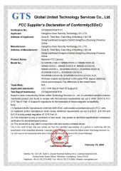 GTS certificate from HANGZHOU SOAR SECURITY TECHNOLOGY CO., LTD.