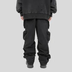 Washed Utility Trousers Custom Logo Style Loose Trademark JX Origin China Material Canvas Function Waterproof Model NO. - Image 3