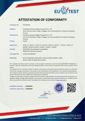 Forklif EU certificate from Shandong Jiusheng Intelligent Equipment Co., Ltd