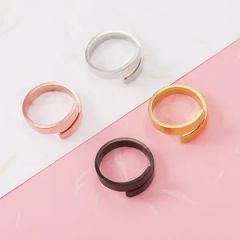 New Arrival Fashion Couple Girlfriends Gift Ring Mirror Stainless Steel Cross Open Hand Ring - Qingdao Finestyle Fashion Accessory Co., Ltd
