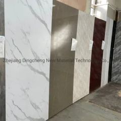 100mm Width Waterproof Polished Stone PVC Wet Wall Panel for Bathroom Kitchen Wall Cladding - Image 6