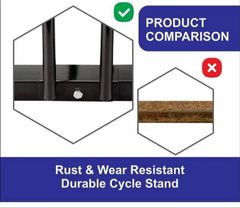 Steel Floor Mount Bicycle Rack for 5 Cycles Foldable No Material Steel Load Capacity 15 kg Rack Type Front Rack Mount Location - Image 4