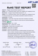 Rosh certificate from Dongguan Yaning Purification Equipment Co., Ltd