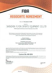 FIBA certificate from Shenzhen Flyon Sports Co., Ltd.