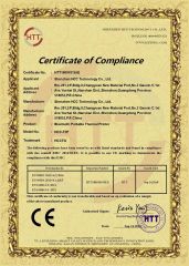 HCC-T2P-CE certificate from Shenzhen HCC Technology Co., Ltd.