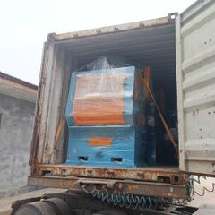 Tumble Belt Shot Blasting Machine to India / Q326 / 200kg / Crawler Type / Rubber Belt - Image 5