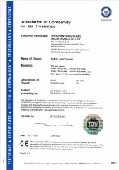SLC Light Curtain certificate from Shenzhen Tongchuang Mechatronics Co., Ltd.