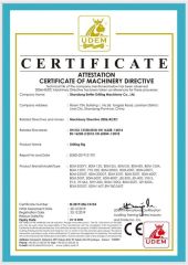 CE certificate of Shandong Better Drilling Machinery Co., Ltd. – certificate photo, supplier certificates section