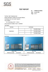 High temperature resistance test certificate from Ningbo Imetal Industry Co., Ltd