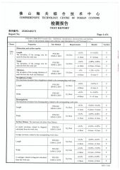 Test report 600x1200-P4 certificate of Foshan Bolcada Building Materials Co., Ltd – certificate photo, supplier certificates section