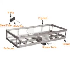 Auto Parts Aluminum Cargo Carrier with Ramp - Image 1