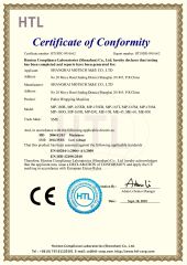 CE Pallet wrapper machine certificate of Shanghai Motech M&E Co., Ltd. – certificate photo, supplier certificates section