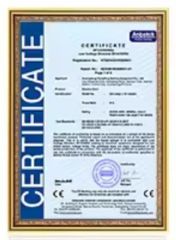 Certificates certificate from Yangzhou Zunzhu Tourism Supplies Co., Ltd
