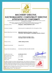 CE certificate from Zhengzhou Jan Key Equipment Co. Ltd