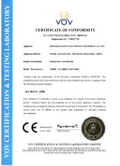 frequency inverter ce certificate certificate of Shanghai Sanyu Industry Co., Ltd. – certificate photo, supplier certificates section