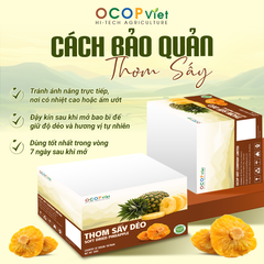 Thơm sấy dẻo - Soft Dried Pineapple Brand Name OCOP Viet Place of Origin Vietnam Packaging Details - Image 3
