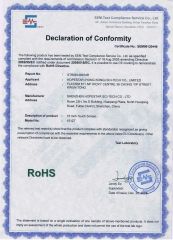 RoHS of 15" Touch Screen Monitor certificate from Shenzhen Hopestar Sci-Tech Co., Ltd.