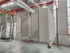 Industrial Paint Spray Booth with Work Platform and Safety Railing - Image 5