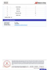 Certificates certificate from Foshan Shunde District Yusheng Technology Co., Ltd.