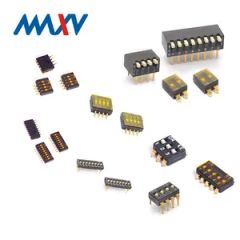 Switch-DIP Type 0.1A 50VDC Slide Type Plastic 1-12 Position DIP Switch - Image 1