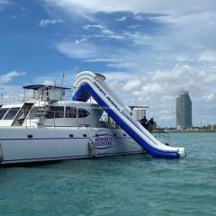 Bouncia Gaint Water Inflatable Slide for Boats Yacht Water Slide for Sale - GUANGZHOU BOUNCIA INFLATABLES LIMITED