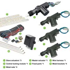Nto Ld003 Smart Keyless Entry Alarm for Vehicle with 12V Central Locking System - Image 4