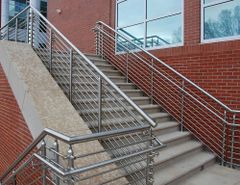 Ss Pipe Railing, SS204 Design customised Position customised Material Grade SS204 Mounting Type customised Corrosion Resistance - Image 3