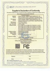 fcc certificate from Hangzhou Happyway Imp and Exp Co., Ltd.