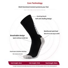 Sport Socks Football Socks Stock Footwear Soccer Socks Size 39-45 Trademark LJ Logo Customized Model NO. LJ-S20 Feature Anti - Image 2