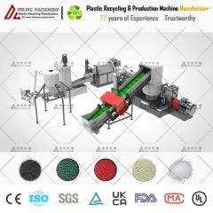 Deling Dependable Double Stage Single Screw Plastic Recycling Granulating Pelletizing Machine Extruder Pelletizer Granulator for Crushed Soft & Hard Materials - Image 2