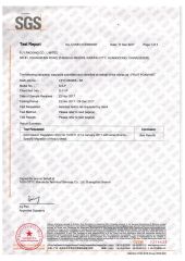 Pink nets certificate from KAIPING FEILIYANG PACKING MATERIALS CO., LTD.