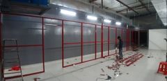 8 Feet Aluminium Partition, Grid Style Height 8 Feet Glass Type Toughened Usage/Application Office Partition Type Grid - Image 2