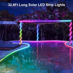 Color Changing Solar Rope Lights, RGB LED String Lights for Holiday, Party - Image 5