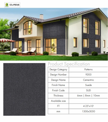 Exterior Wall Claddings Lifespan 12 Years Fire Retardant Fire Retardant Anti-dust Properties Anti-dust Technology Used Gle - Image 9