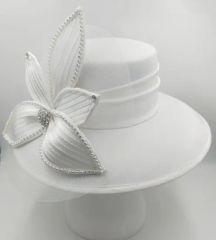 Wholesale Woman White Hat with High Quality Elegant Bridal Bridegroom Mother s Church Hats for Wedding and Party - Guangzhou Ruituo Co., Ltd.