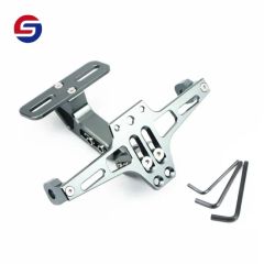 Motorcycle Msx Adjustable License Plate Frame Bws Large Displacement Modified Electric Motorcycle Aluminum Alloy Aircraft License Frame - Image 5